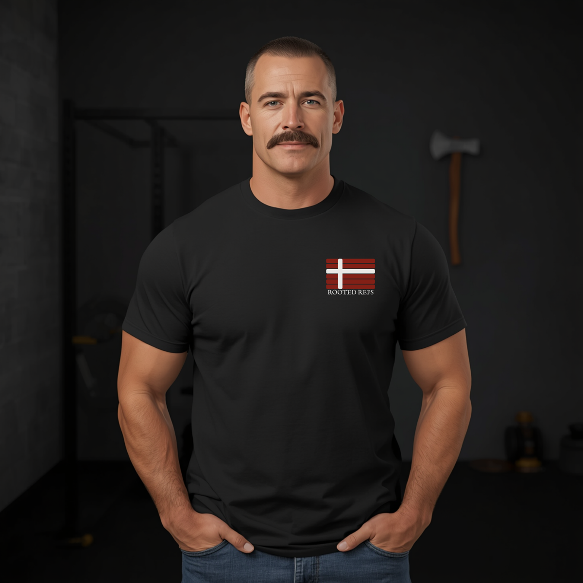 Rooted Reps Firefighter Tribute Isaiah 43:2 Short sleeve t-shirt