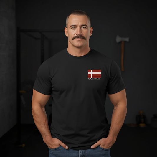 Rooted Reps Firefighter Tribute Isaiah 43:2 Short sleeve t-shirt